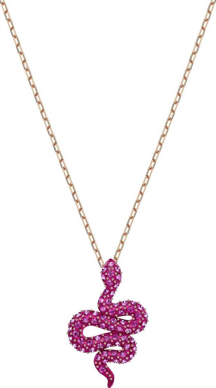 NEW SWAROVSKI women's crystal pendant necklace in pink